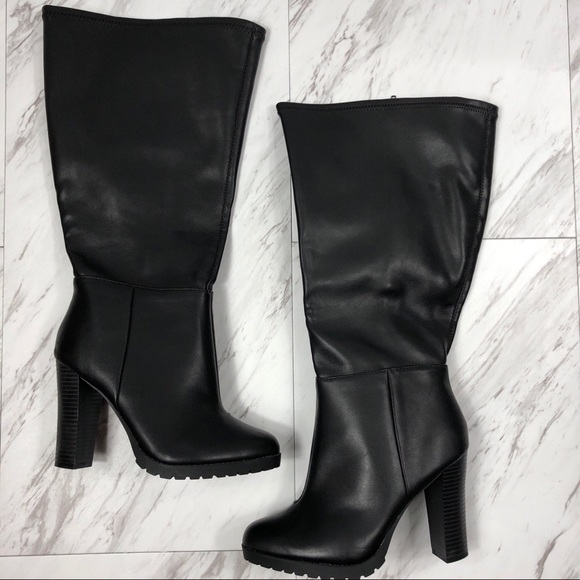 Lane Bryant Shoes - Cute Wide Calf Black Boots / Size 8W